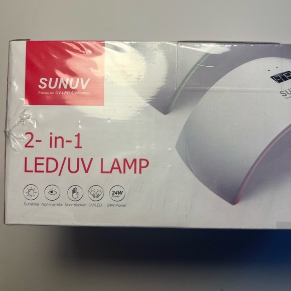 Gel Nail lamp SUNUV LED/UV Nail tech NWT Gel Nails - Picture 2 of 7